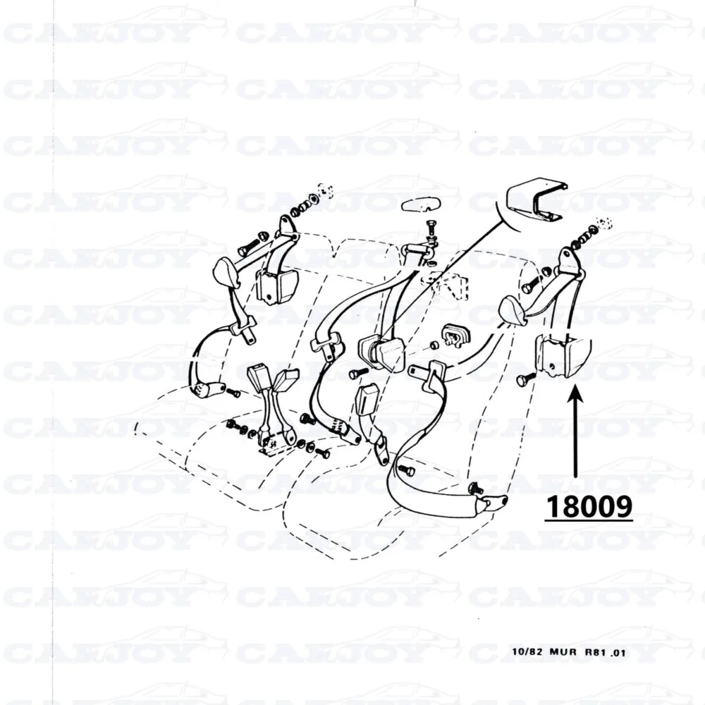 18009 - Matra Murena Driver's Side Seatbelt