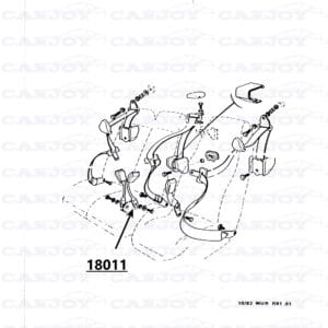 18011 - Interior Set Black Leather Renault Alpine A310 - Exchange