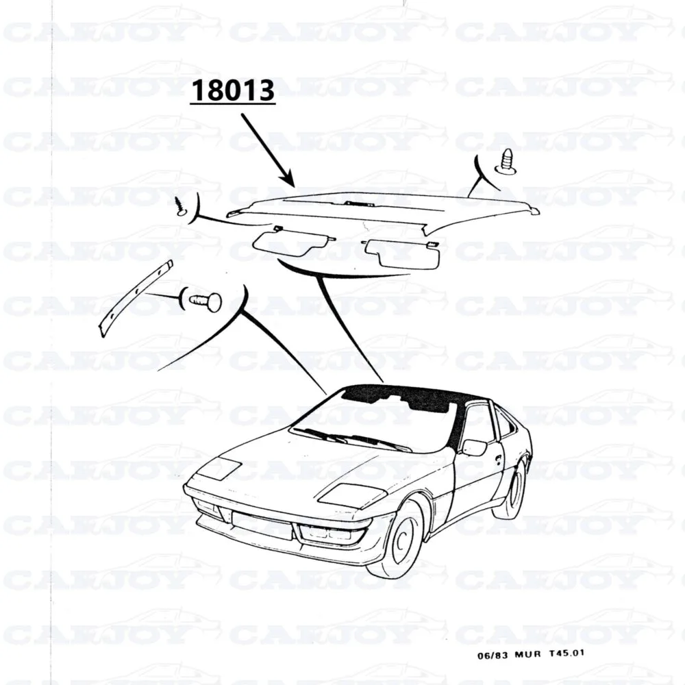 18013 - Matra Murena 1.6 Brown Headliner