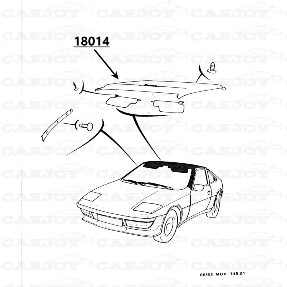 18014 - Matra Murena 1.6 Grey Headliner