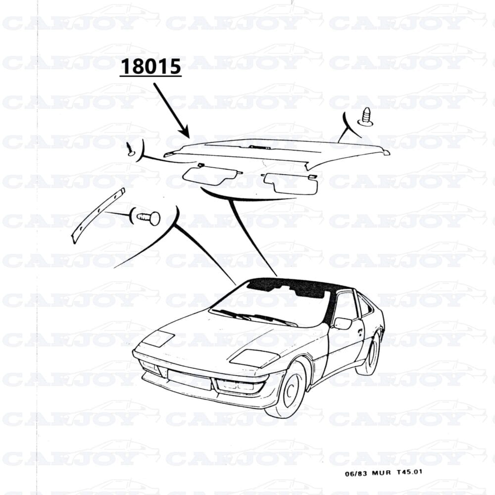 18015 - Matra Murena 2.2 Black Headliner