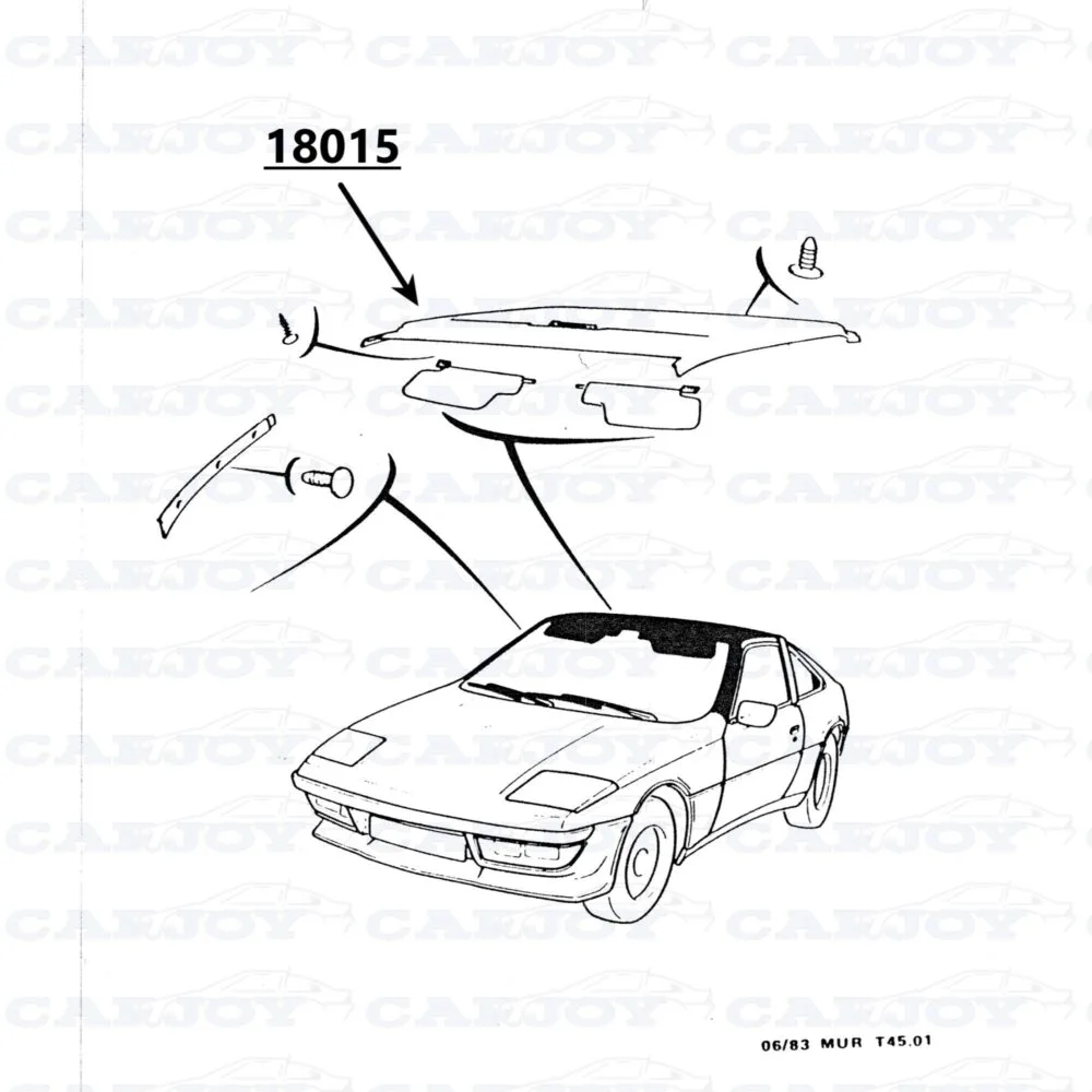 18015 - Matra Murena 2.2 Black Headliner