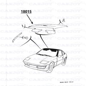 18015 - Matra Murena 2.2 Black Headliner