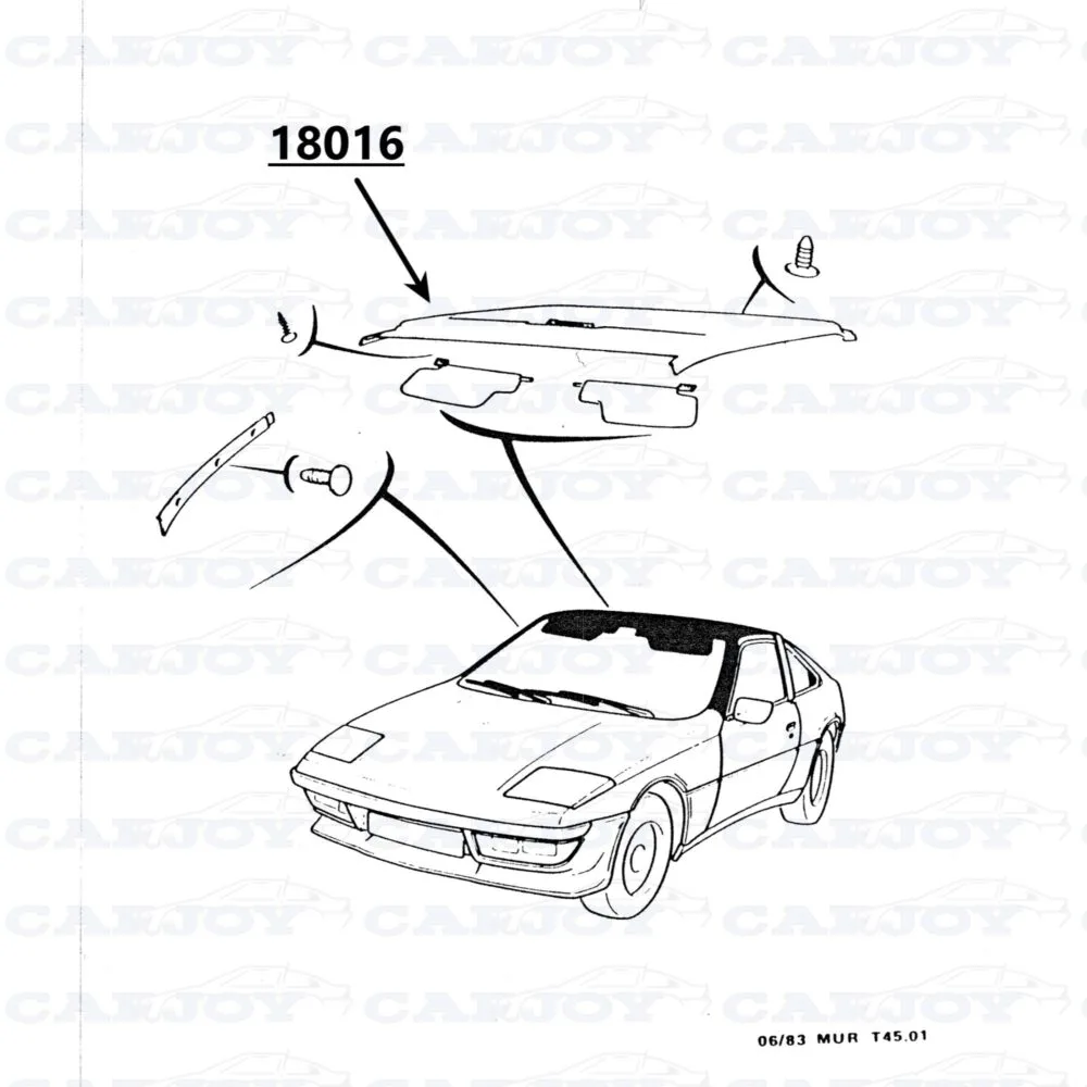 18016 - Matra Murena 2.2 Beige Headliner