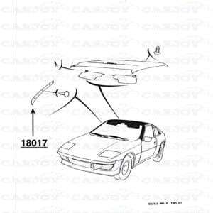 18017 - Matra Murena Left A-Pillar Cushion