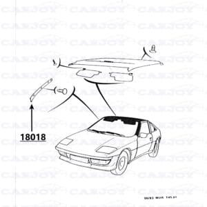 18018 - Matra Murena Right A-Pillar Cushion
