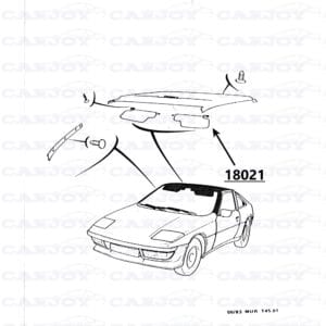 18021 - Matra Murena Left Brown Sunvisor