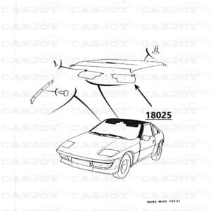 18025 - Matra Murena Left Black Sunvisor