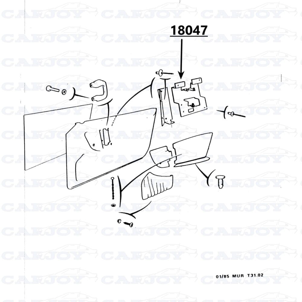 18047 - Matra Murena Left Bracket