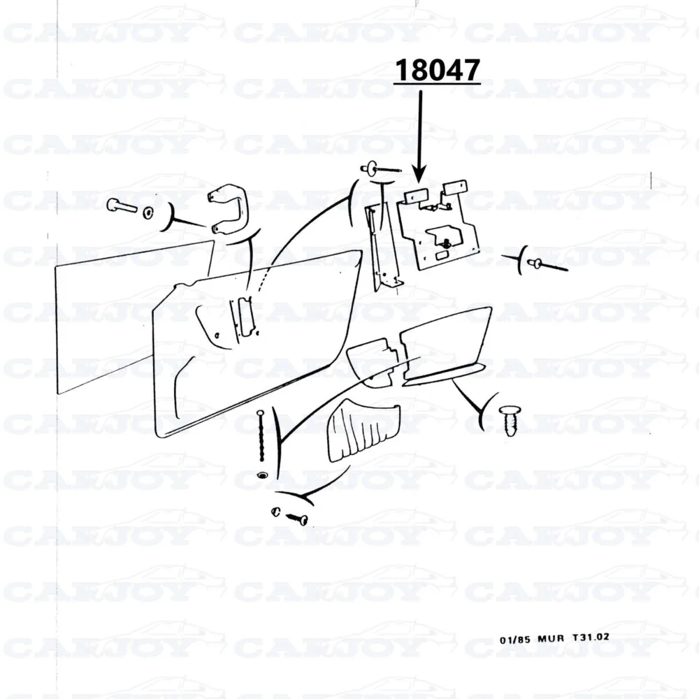 18047 - Matra Murena Left Bracket