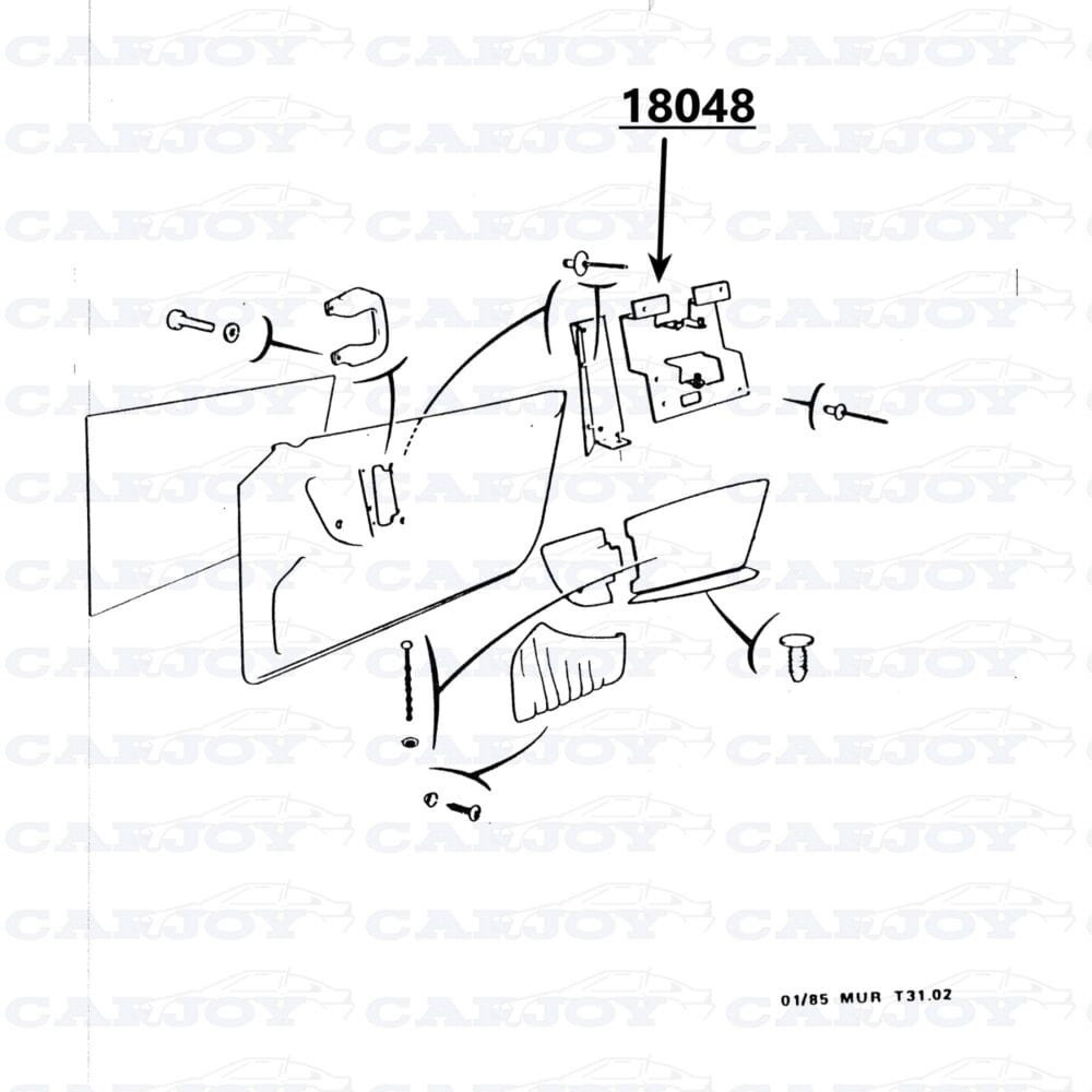 18048 - Matra Murena Right Bracket