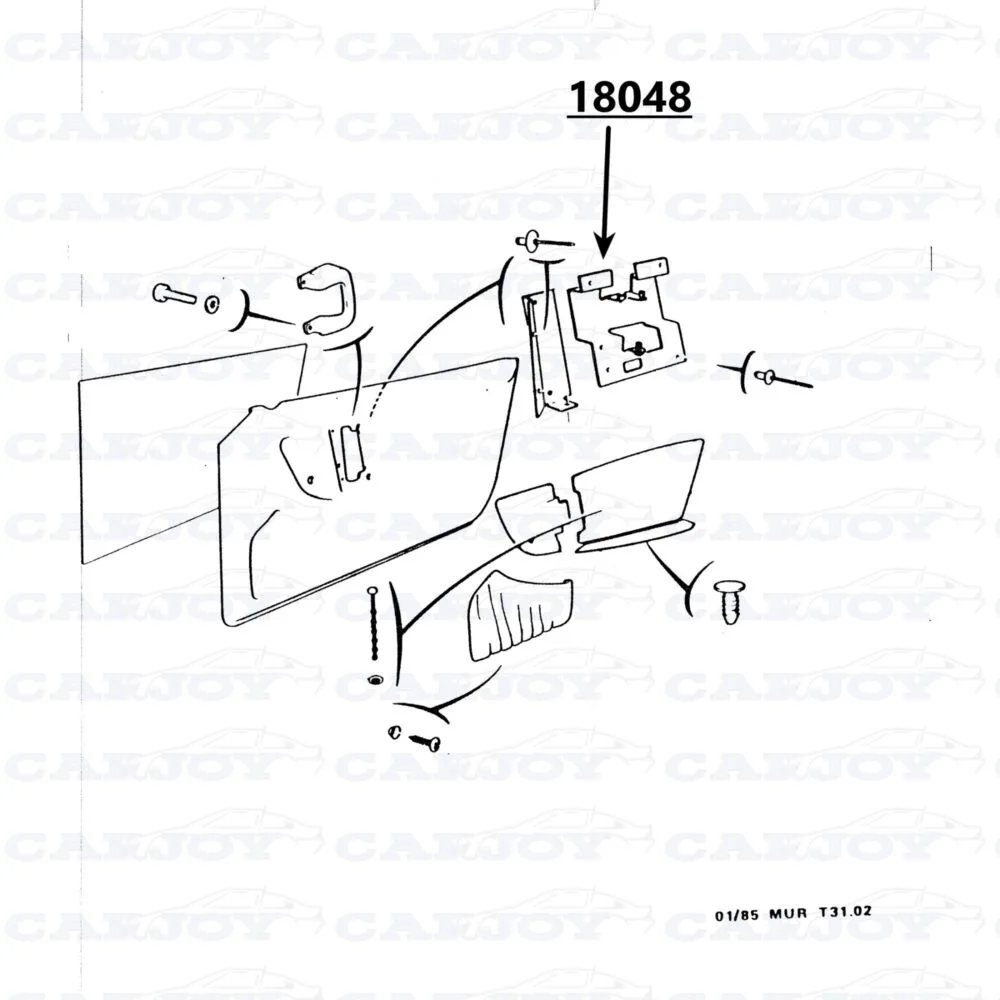 18048 - Matra Murena Right Bracket