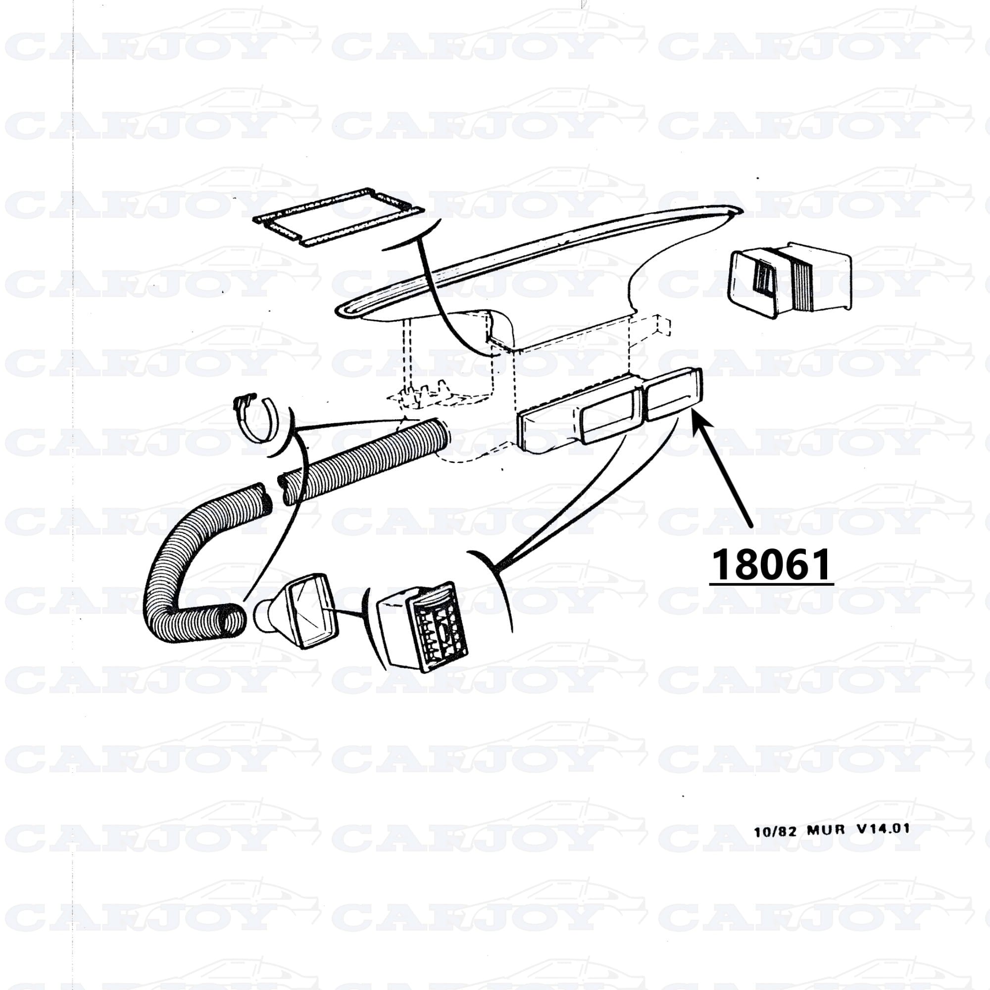 18061 - Matra Murena Air Duct - Restored 1 18061 - Matra Murena Air Duct - Restored
