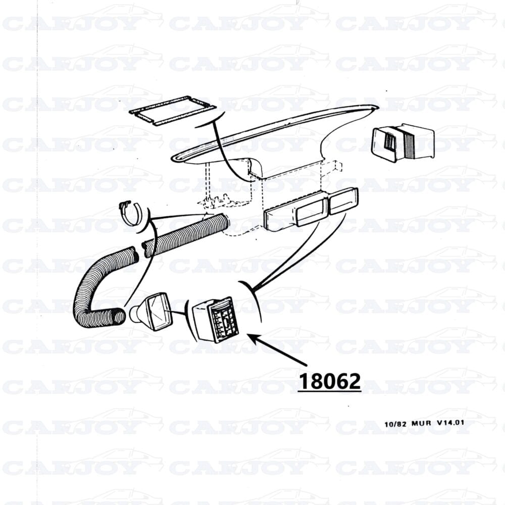 18062 - Matra Murena Ventilation Nozzle - Restored