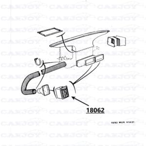 18062 - Matra Murena Ventilation Nozzle - Restored