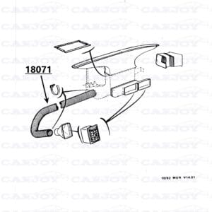 18071 - Matra Murena Ventilation Hose