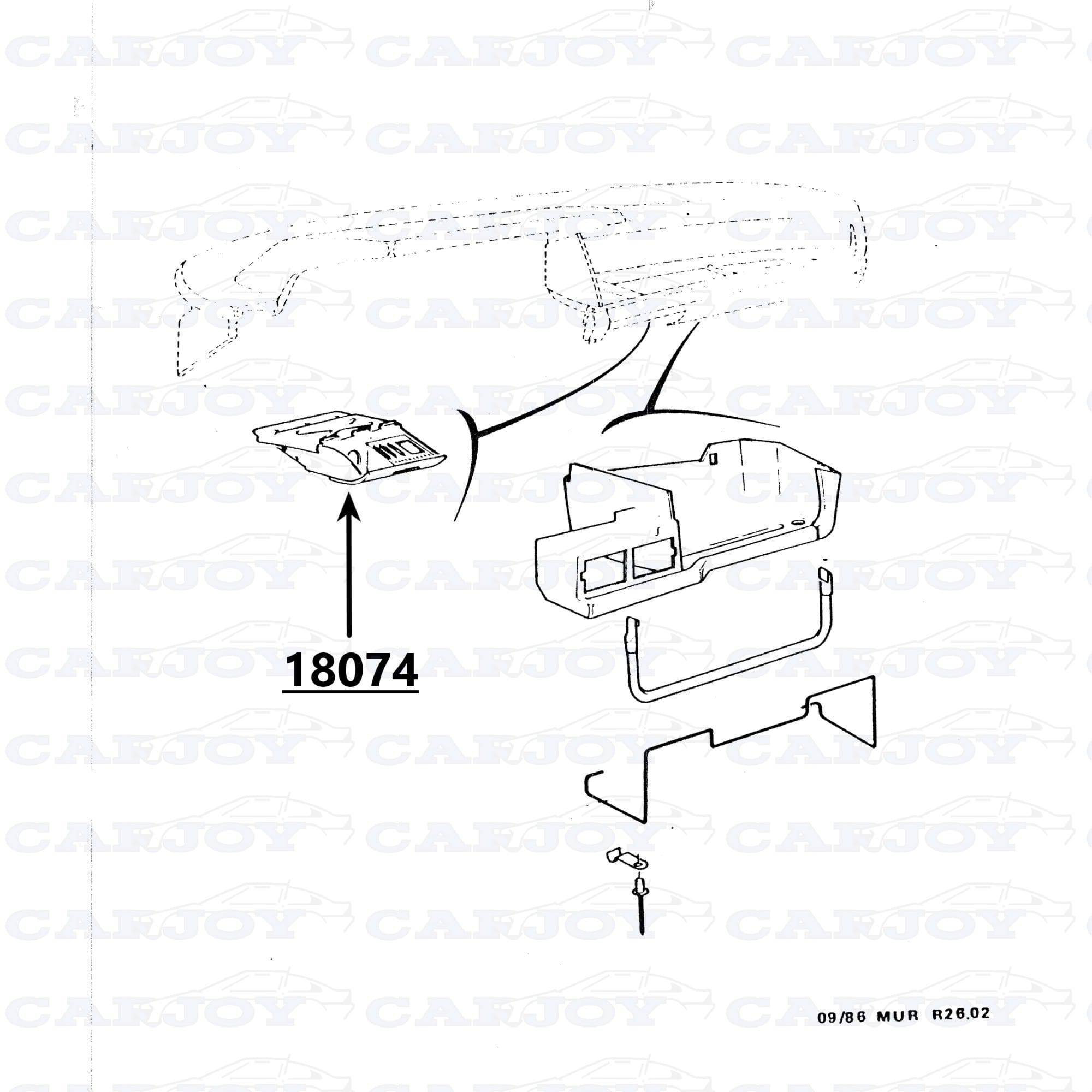 18074 - Matra Murena Ashtray Insert - Restored 1 18074 - Matra Murena Ashtray Insert - Restored