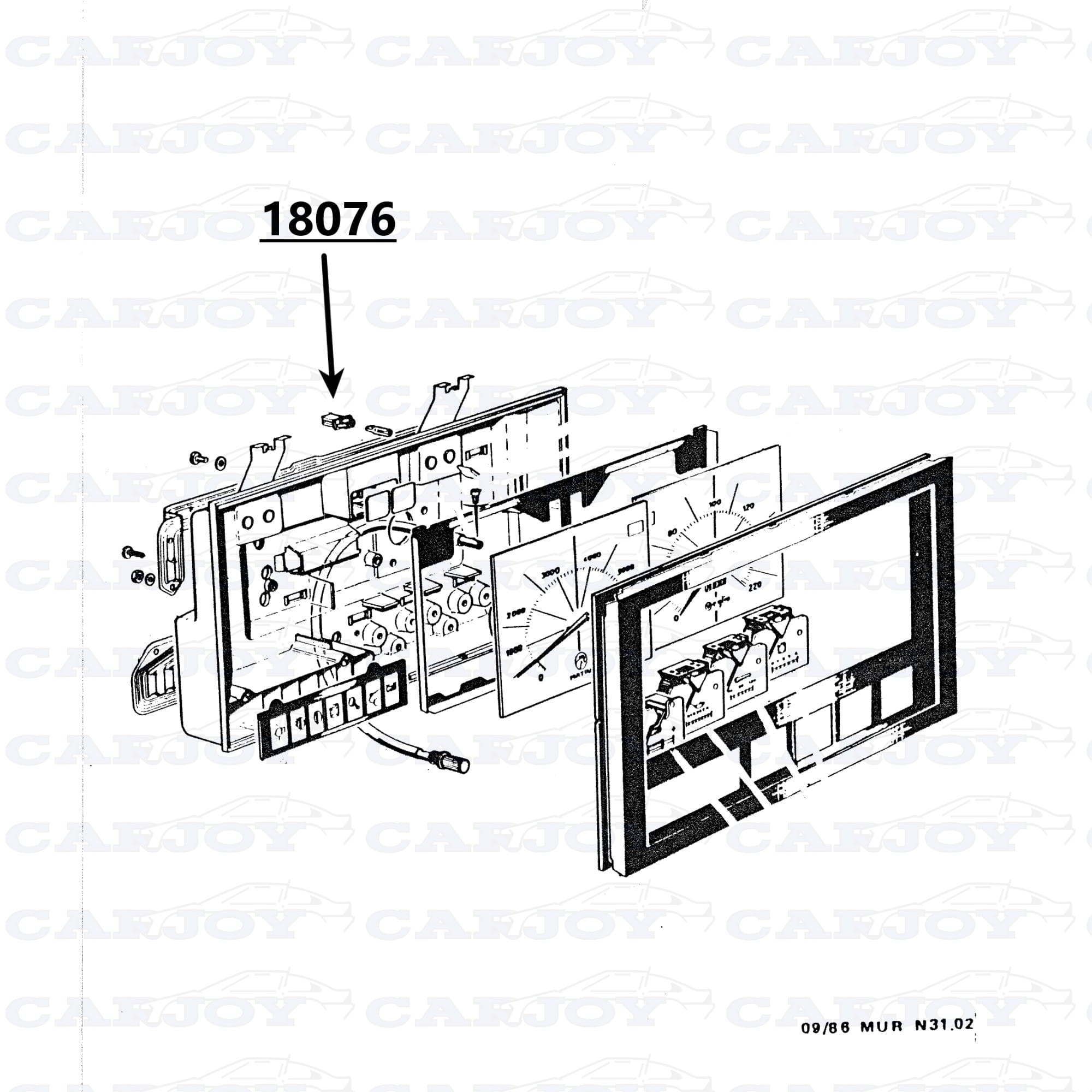 18076 - Matra Murena Instrument Cluster Lighting Bulb 1 18076 - Matra Murena Instrument Cluster Lighting Bulb