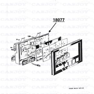 18077 - Matra Murena Instrument Cluster Housing - Restored