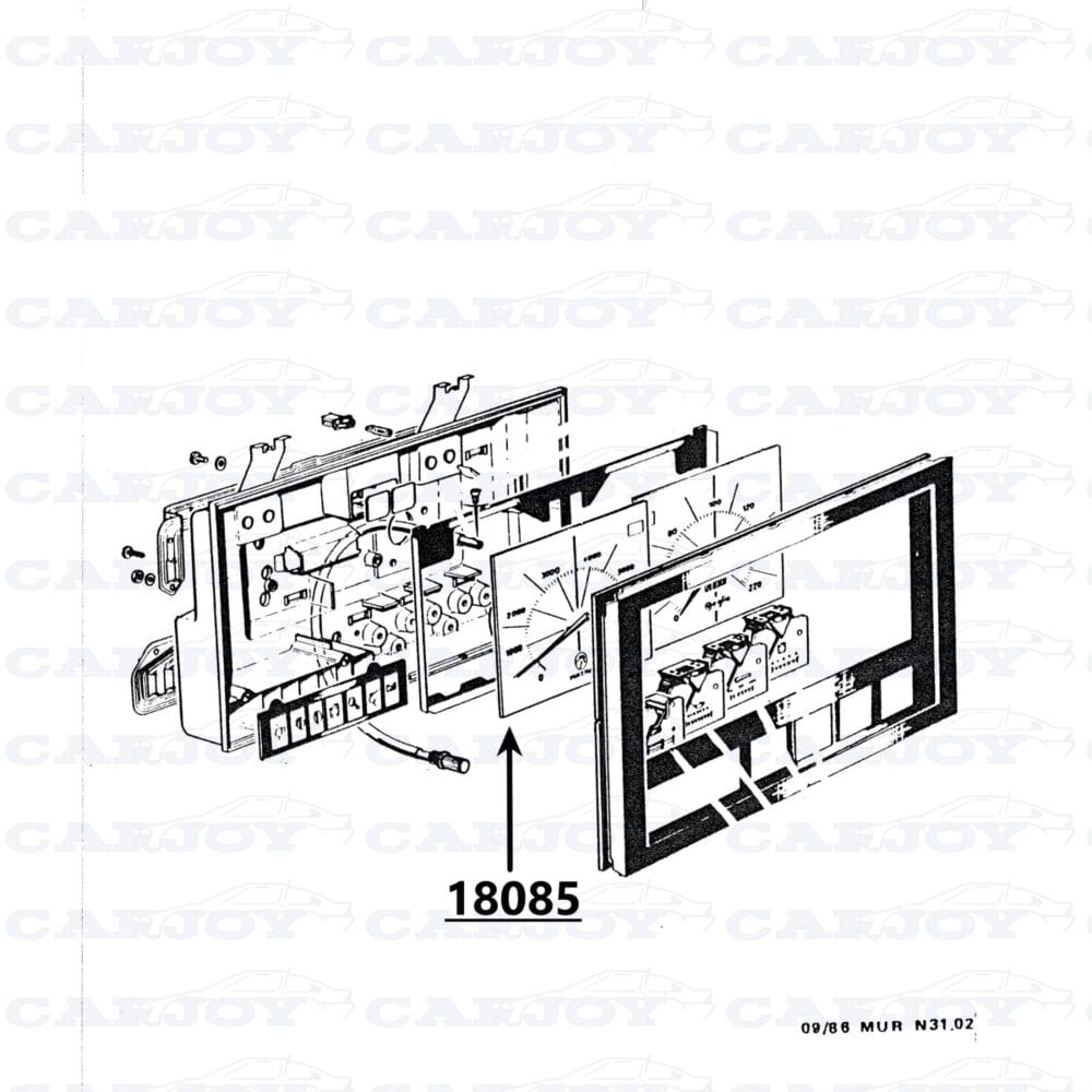 18085 - Matra Murena Tachometer (Up To 1982)