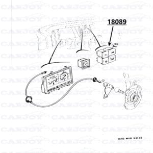 18089 - Matra Murena Brake Warning Light - Restored