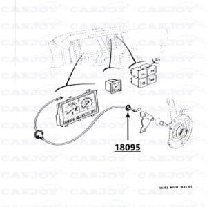 18095 - Matra Murena / Bagheera Rubber Grommet For Speedometer Cable