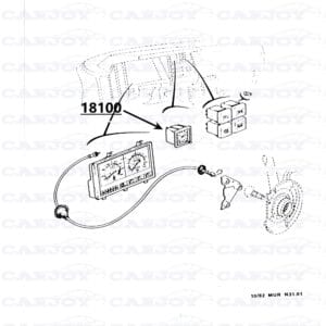 18100 - Matra Murena / Bagheera Clock From 1979 Onward, Restored
