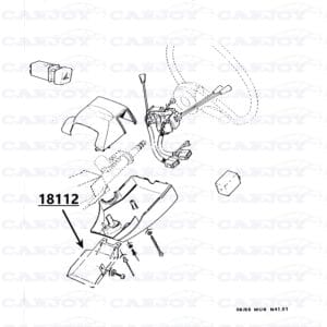 18112 - Matra Murena Lower Steering Column Cover Plate - Restored