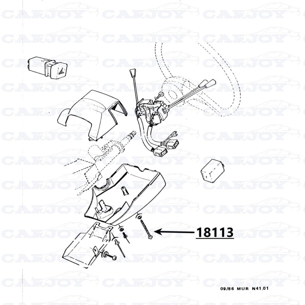18113 - Matra Murena Screw For Part 18110 / 18111 - Restored