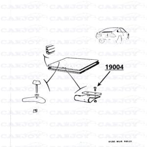 19004 - Matra Murena Screw For Engine Cover Pull Strap