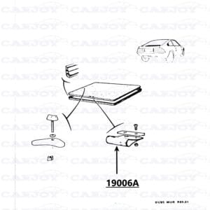 19006A - Matra Murena Engine Cover Brown Pull Strap