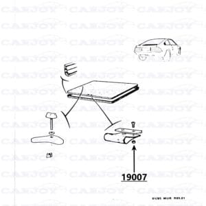 19007 - Matra Murena Nut For Engine Cover Pull Strap