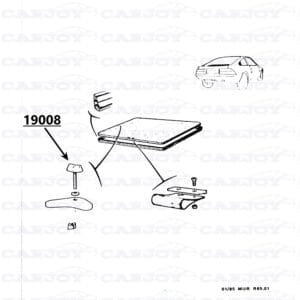 19008 - Matra Murena Engine Cover  Securing Bracket  Screw