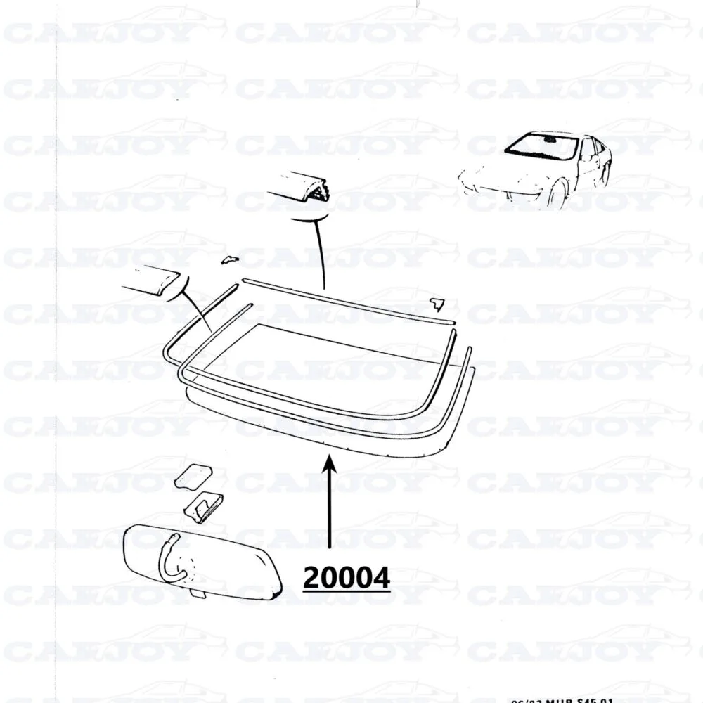 20004 - Matra Murena Windshield