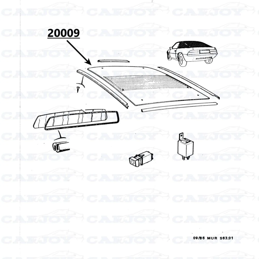 20009 - Matra Murena Rear Window