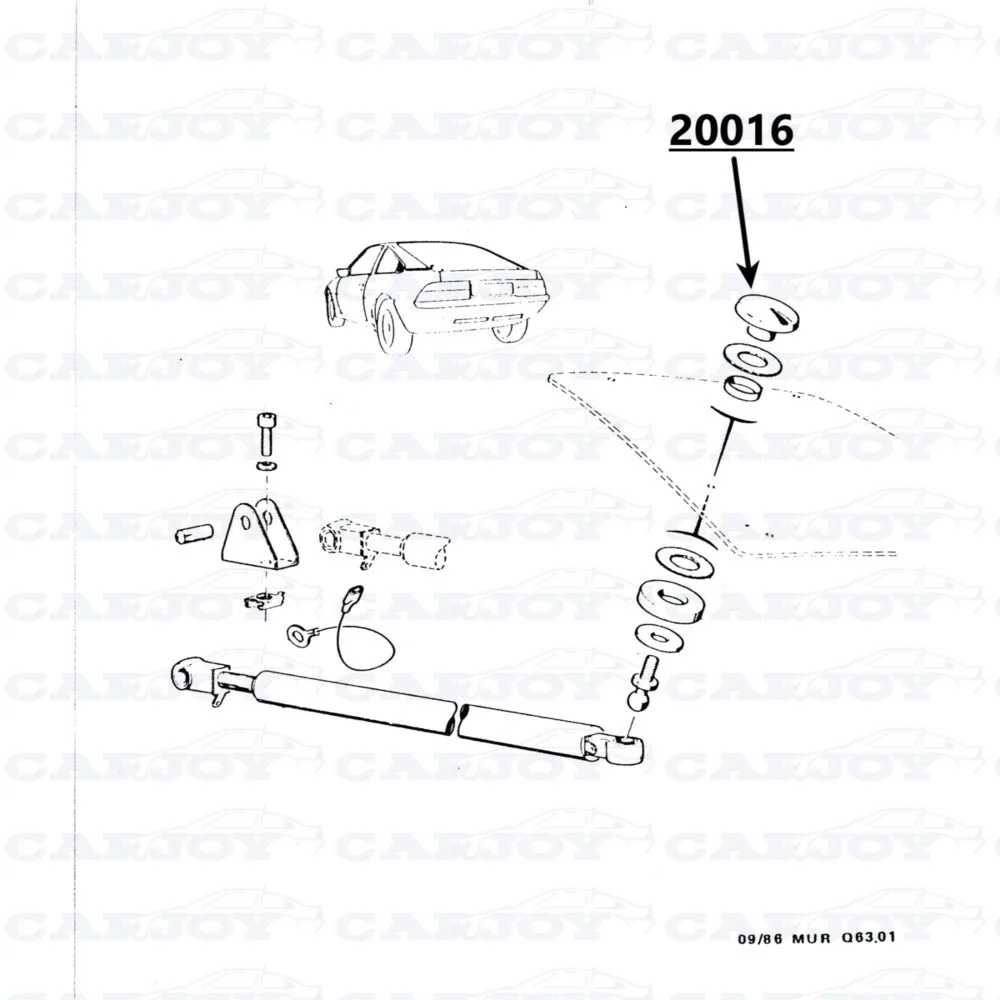 20016 - Matra Murena Black Cap With Internal Thread For 20021