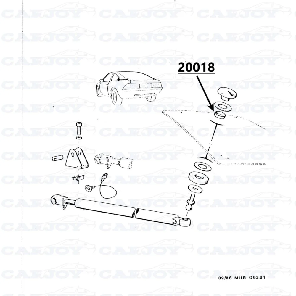 20018 - Matra Murena Plastic Ring For Rear Window