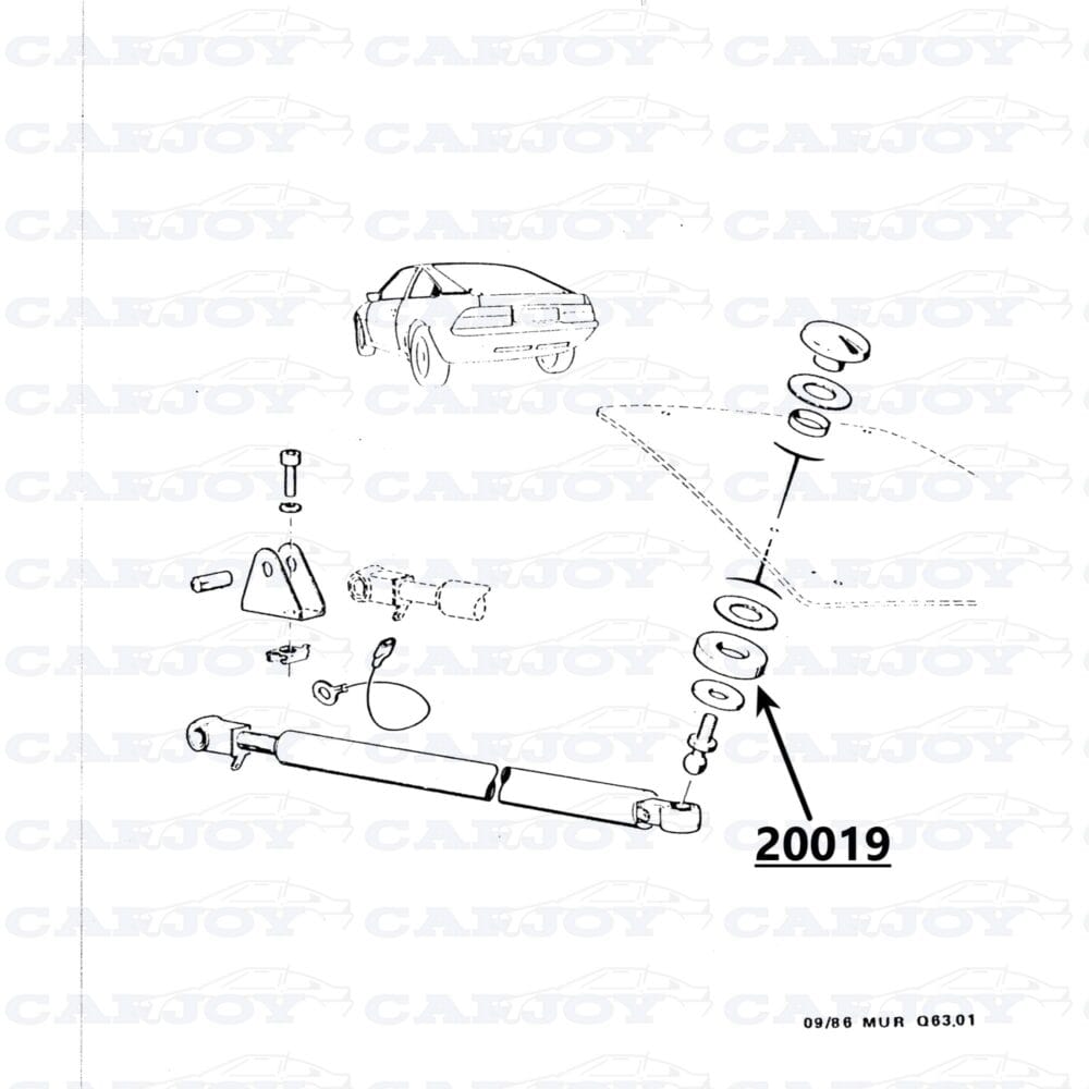 20019 - Matra Murena Distance Disc Rear Window