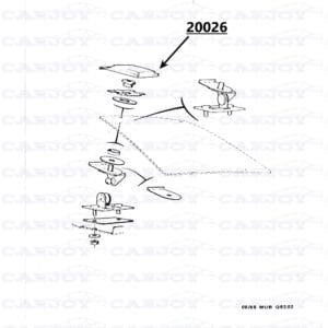 20026 - Rear Mounting Bolt Cover Matra Murena 1.6 - 2.2