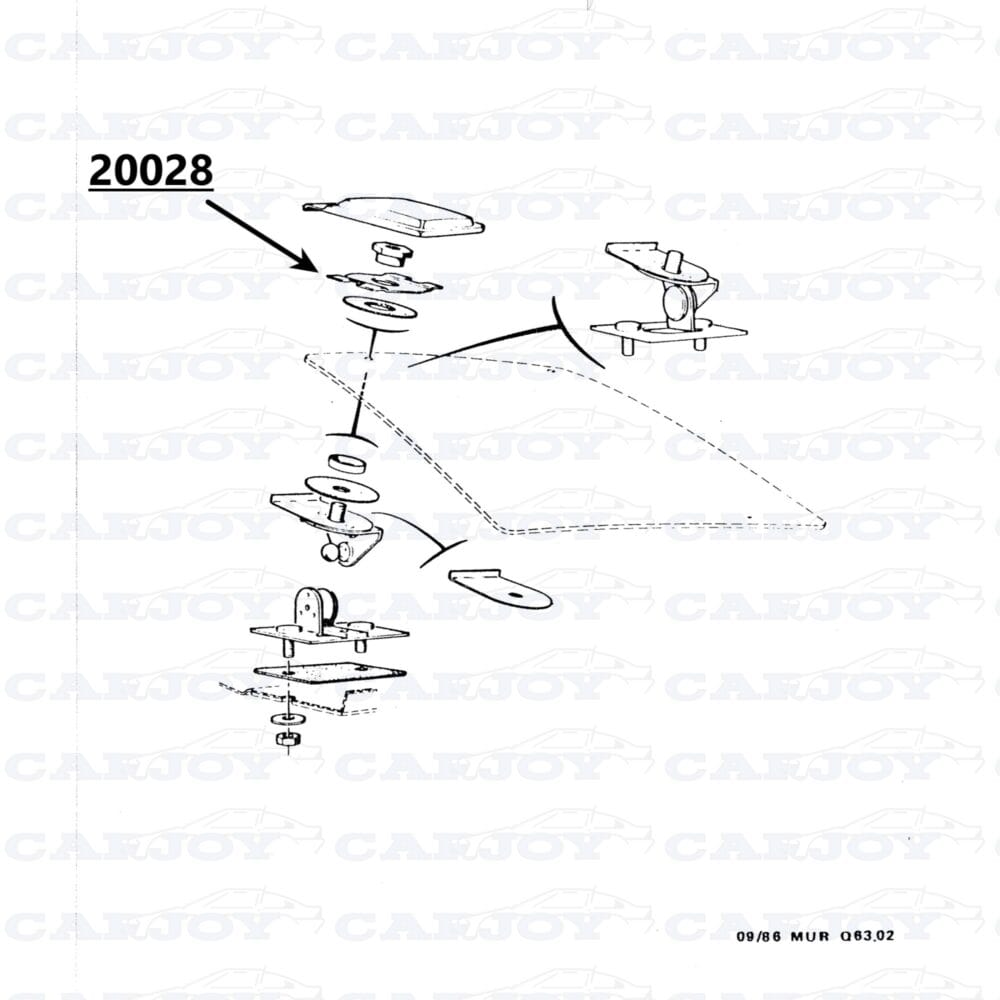20028 - Matra Murena Retaining Plate For 20026 - Restored