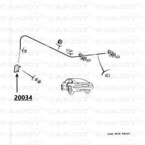 20034 - Matra Murena Rear Hatch Lever