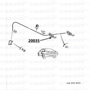 20035 - Matra Murena Distance Plate For Rear Lock