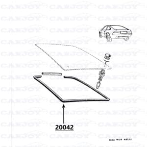 20042 - Matra Murena / Bagheera Rear Window Seal