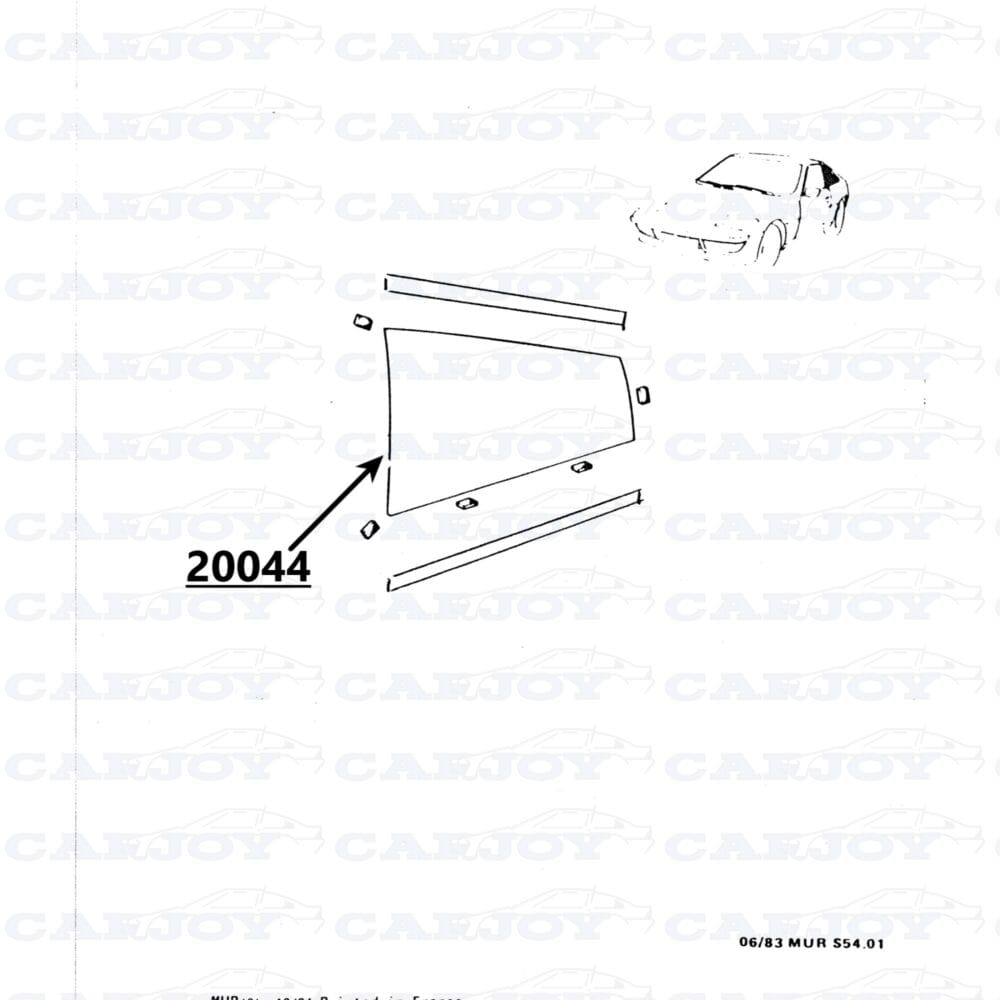 20044 - Matra Murena Side Window Right