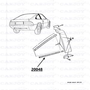 20048 - Side Window Trim Under Matra Murena 1.6 - 2.2