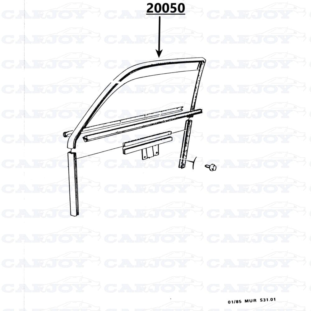 20050 - Murena Door Top Seal Right