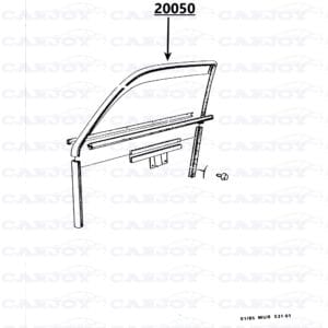 20050 - Murena Door Top Seal Right