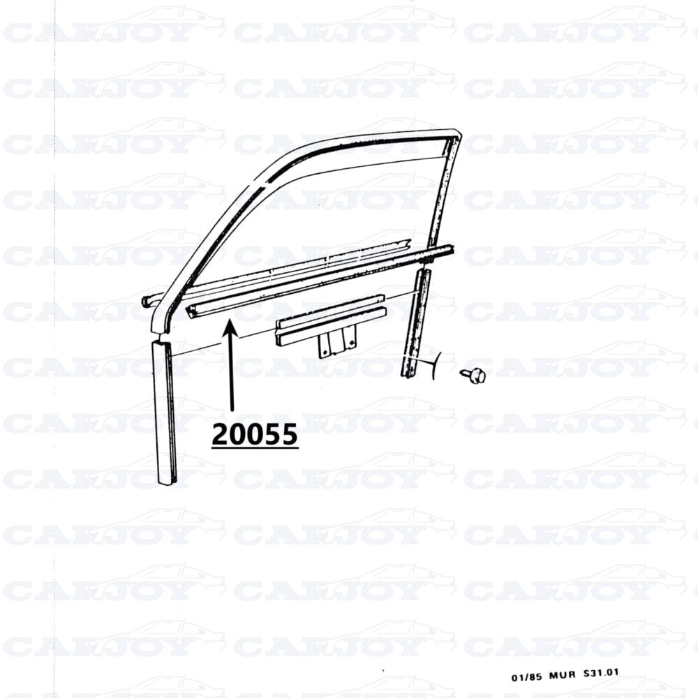 20055 - Matra Murena Interior Door Rubber Seal