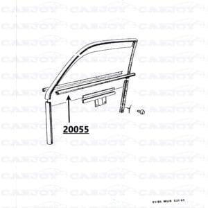20055 - Matra Murena Interior Door Rubber Seal