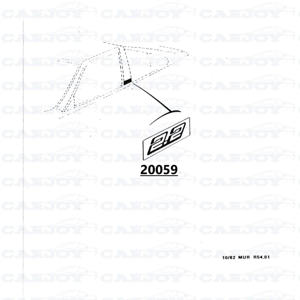 20059 - Side Panel Sticker Red Murena 2.2